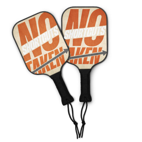 Orange White Pickleball Paddle Set - Image 2