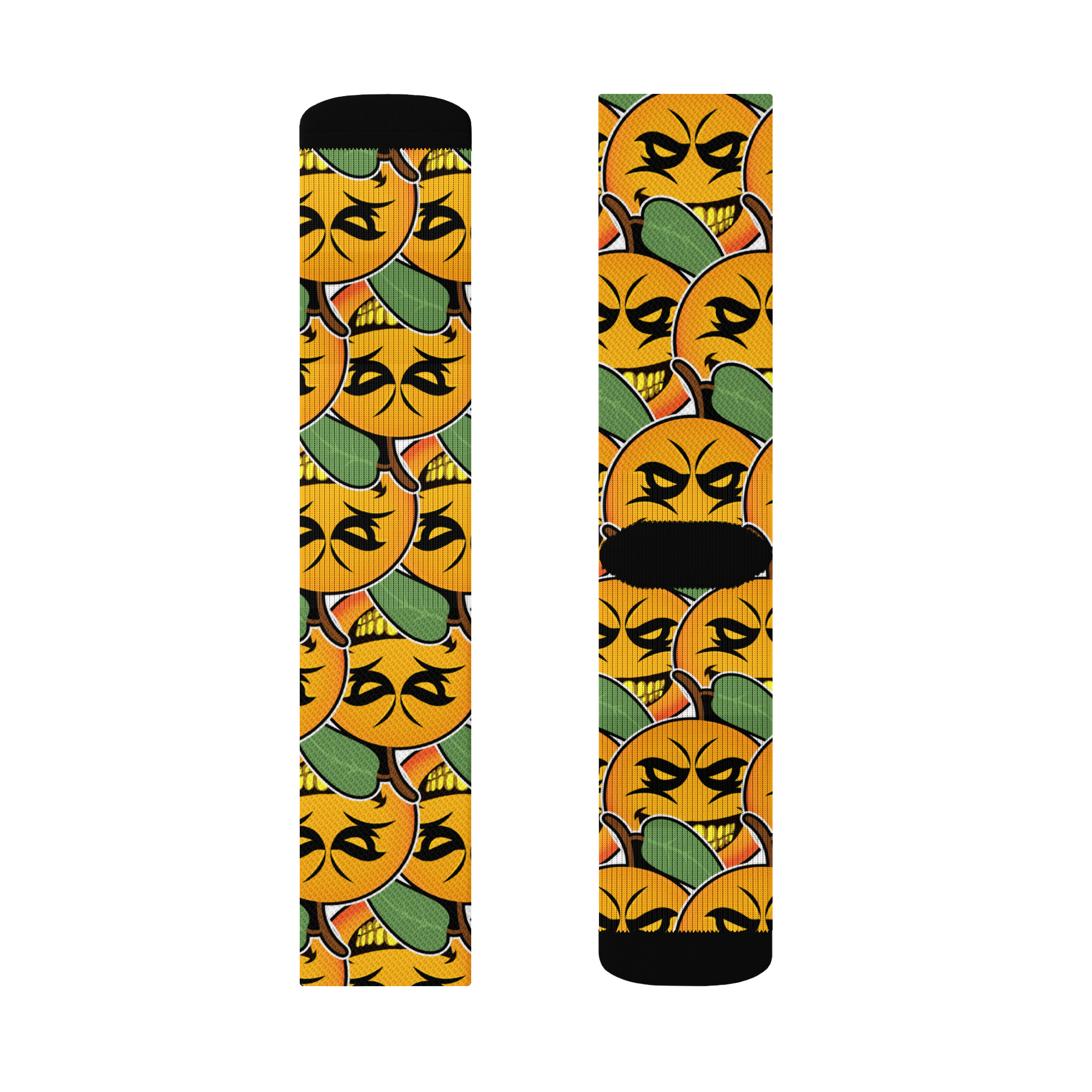 Florida Orange All Over Crew socks - Image 2